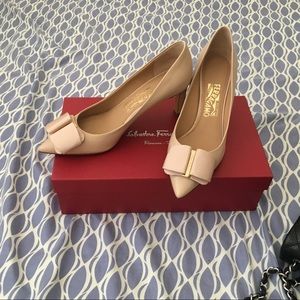 Salvatore Ferragamo Mimi pumps with Grosgrain bow